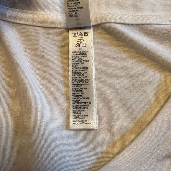 Athleta Women's White Tunic Long Sleeve Minimalist Basic Tunic Top Size 2X - Picture 4 of 7